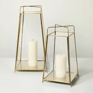 20" Large Brass Finish Lantern - Hearth & Hand with Magnolia